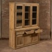 3 deurs kast met laden met vitrine Bromo 3 deurs vitrinekast met laden