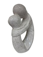 Abstract mama en kind, wit Abstract mama en kind, wit H40 cm