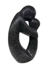 Abstract mama en kind zwart Abstract mama en kind, H 40 cm zwart