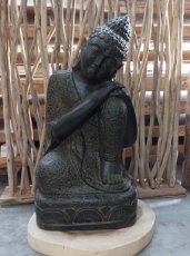 Stenen Boeddha beeld 100 cm "RELAX"