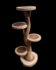 AM-KP160-BERAT H160cm Kattenpaal / Krabpaal / Etalageboom / Plantenstaander in SUAR, model BERAT