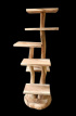 AM-KP180-T1-REKTUM H180cm Kattenpaal / Krabpaal / Etalageboom in SUAR, model REKTUM