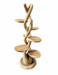 AM-KP180-T1-TWIST H180cm Kattenpaal / Krabpaal / Etalageboom in SUAR, model TWIST