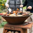 BBQ plancha Compañero corten XXL 2.0 met hoes en houtopslag 80 cm