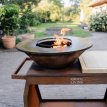 BBQ plancha corten Big Jack 3.0 met hoes en houtopslag 80 cm