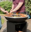 BBQ plancha grill Amigo 67 cm met hoes en houtopslag