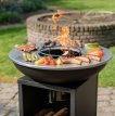 BBQ plancha grill Amigo 67 cm met hoes en houtopslag