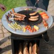 BBQ plancha grill Amigo 67 cm met hoes en houtopslag