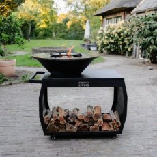 BBQ plancha Jack Black 3.0 met hoes en houtopslag 80 cm