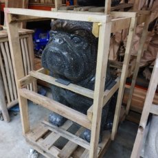 Bulldog groot H85 cm Terrazzo, zwart Bulldog groot H85 cm, zwart