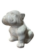 Bulldog klein H40 cm, wit
