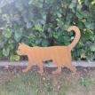 COR-ST-CAT400 Kat in Cortenstaal H40cm