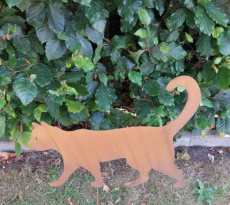 COR-ST-CAT400 Kat in Cortenstaal H40cm