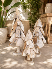 KJ-ACR-60-80-100-120-150 cm Decoratieboom Teak H 60-80-100-120-125 cm