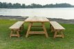 KASTIL Tuintafel Set 200 cm Teaktuintafel 200 cm met 2 banken KASTIL