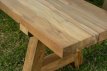 KASTIL Tuintafel Set 200 cm Teaktuintafel 200 cm met 2 banken KASTIL