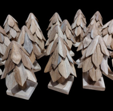 KJ-ACR-20 Kerstboom Teak H 20 cm