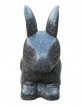 Konijn groot zwart Groot konijn H85 cm, zwart