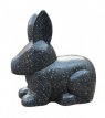 Konijn klein zwart Klein konijn H42 cm, zwart