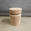Teak Stool / Side Table Tabouret / Table d'appoint en teck – Ø 30 x H 40 cm