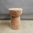 Teak Stool / Side Table champagne Teak Kruk / Bijzettafel – Ø30 x H46 cm