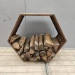 LT-HOUTOPSLAG-HEXAGON- H870xW750xD350 FIRE_ID - Houtopslag zeshoekig H87 x B75 x D35