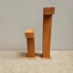 LT-LICHTPAAL-MODEL L- 50 H x 15 W x 12 D Corten steel light post model L- 50 H x 15 W x 12 D (cm)