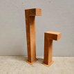 LT-LICHTPAAL-MODEL L- 50 H x 15 W x 12 D Corten steel light post model L- 50 H x 15 W x 12 D (cm)