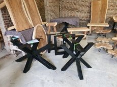 ME-LEG-DT_M-MA-L140 Metalen MATRIX / SPIN poten voor eettafel - "rechthoekig"