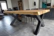 Metalen poten voor eettafels - "X" model (2 stuks)