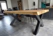 Metalen poten voor eettafels - "X" model (2 stuks)
