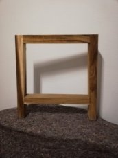PP-LEG-DT_S-A Pieds de table en bois de SUAR pour table à diner - modèle "A" (2 pieds)
