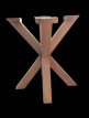 PP-LEG-DT_S-MA-M2 SUAR Houten Tafelpoot voor Eettafel - Model Matrix.