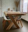 SUAR Houten poten voor eettafel - Model "X" (2 stuks)