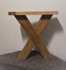 SUAR Houten poten voor eettafel - Model "X" (2 stuks)