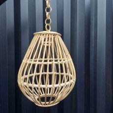 Ratan lamp 33 x 33 x 38 cm H