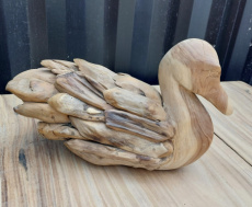 SB-STAT-DUC Eend in Teak Hout