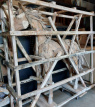 SB-STAT-HOR_F170 Paard in Teak Hout h170cm