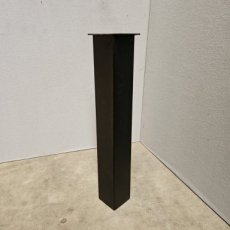 Set rechte zwart gelakte metalen poten (4st)