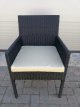 SET_T130_4RA Set Round Table + 4 chairs "Ratan Black"