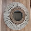 Spiegel rotan gevlochten Miroir en rotin tressé D70 cm