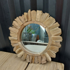 Spiegel Teak ZON D 60 cm Spiegel in Teak D 60 CM