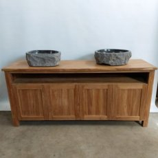 Teak badkamerkast 180 cm Setengah