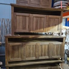 Teak badkamerkast Setengah 4 deuren