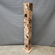 Lighting Box Square in teak Lighting Box Squarecin teakhout