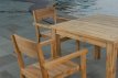Teakhouten tuintafel met 4 stoelen 80 cm VELLORE Teakhouten tuintafel met 4 stoelen 80 cm VELLORE