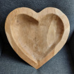 Teak schaal hart 40cm Teak Schaal Hart 40cm