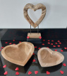 Teak schaal hart 30cm Teak schaal Hart 30cm
