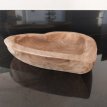Teak schaal hartje L