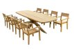 Teak tuintafel met 6 stoelen 200 cm OWI Teak garden table with 6 chairs 200 cm OWI